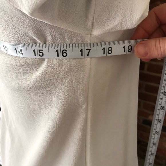 White Vici v-neck Ruffled Sleeve Top - Picture 8 of 8